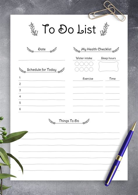 To-Do List Template Free