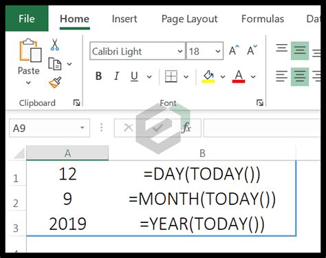 TODAY Function in Excel