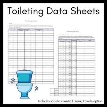 Toilet Training Data Sheet Template