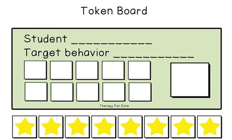 Token Board Template for Classroom Management