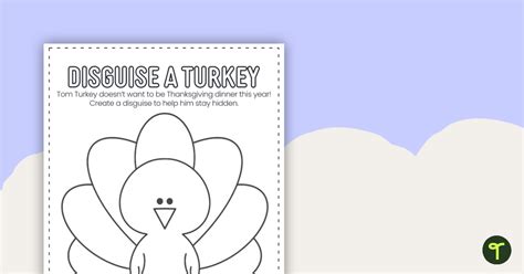 Tom Turkey Disguise Template Printable