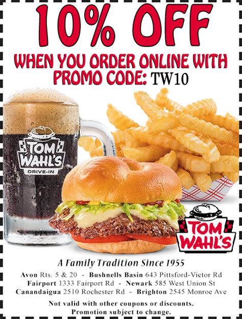 Tom Wahls Coupon