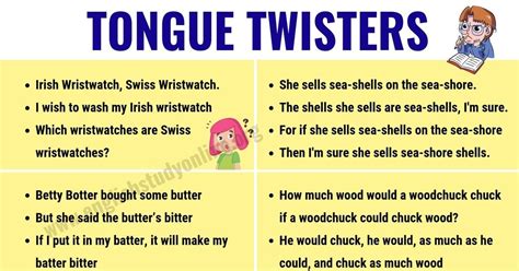 Tongue Twisters in Phonetics