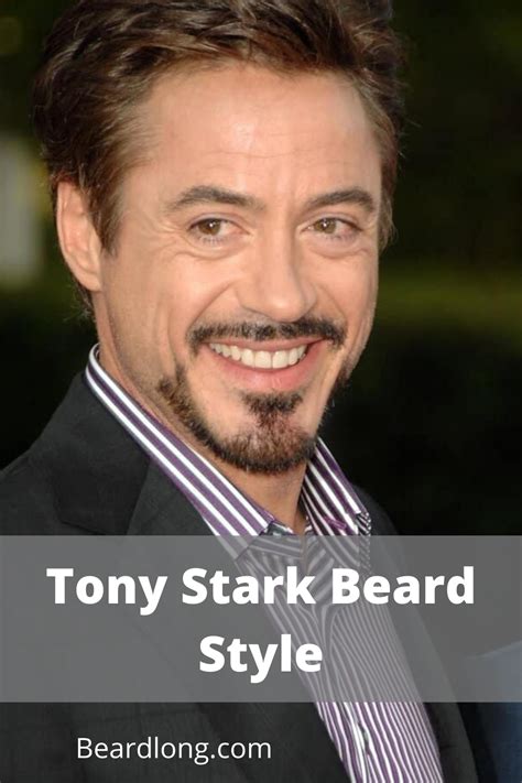 Tony Stark beard style template for men