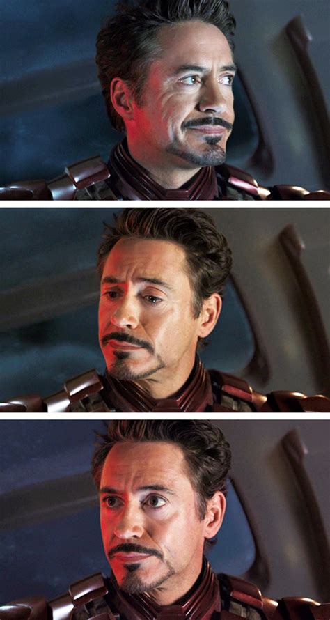 Tony Stark Facial Expressions Meme Template