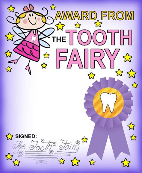 Tooth Fairy Certificates