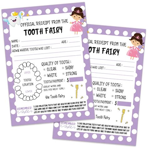 Tooth Fairy Receipt Gallery 10