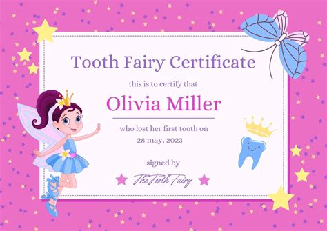 Tooth Fairy Template 1