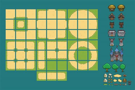 Top Down Tileset Template For Game Developers