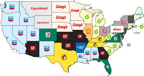 Top Tier Gas Station Map