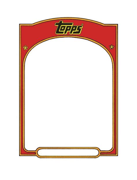 A close-up of a Topps baseball card template design elements