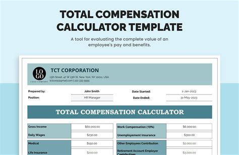 Total Compensation Calculation