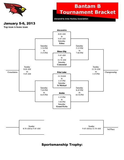 Tournament Bracket Template Example 9