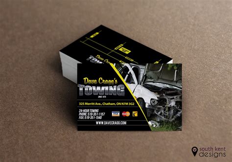 Towing Business Cards Templates and Designs