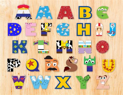 Toy Story Alphabet Challenges