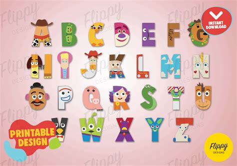 Toy Story Alphabet Worksheets