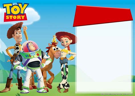 Toy Story Birthday Invitation Template 3