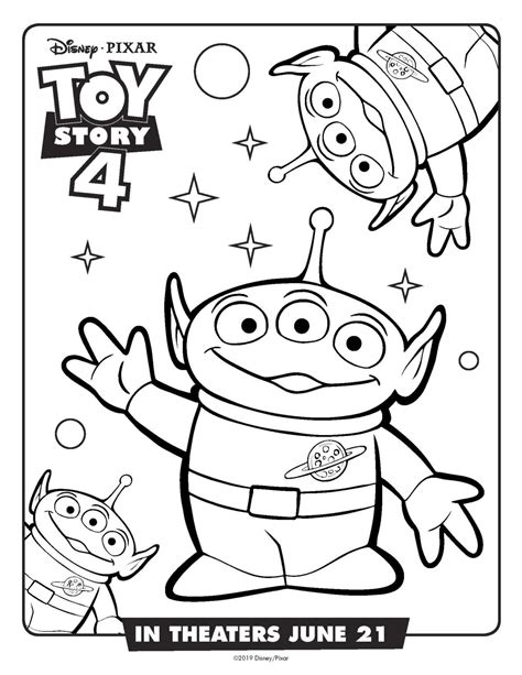 Toy Story coloring worksheets for kids