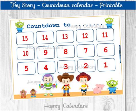 Toy Story Countdown Calendar