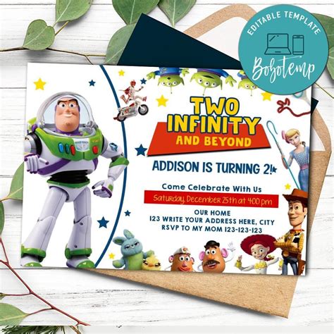 Toy Story Invitation Template 2