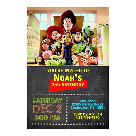 Toy Story Invitation Templates