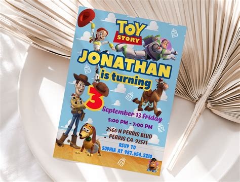 Toy Story Party Invitation Templates