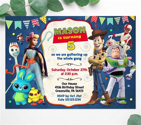 Toy Story Party Invitations