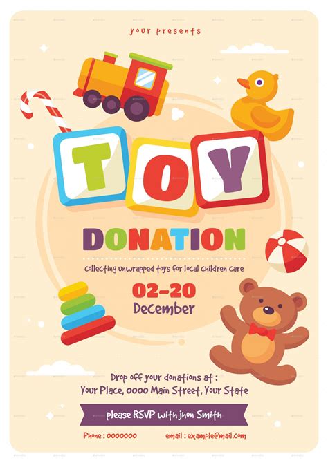 Toys for Tots Flyer Template Design Gallery Example 1