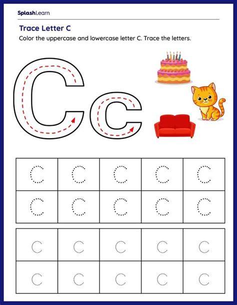 Tracing Letter C Worksheet