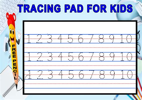 Free tracing pad printables for kids and adults