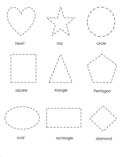 Shape Tracing Sheets