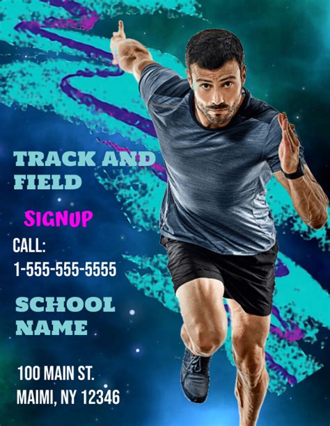 Track and Field Flyer Template 1