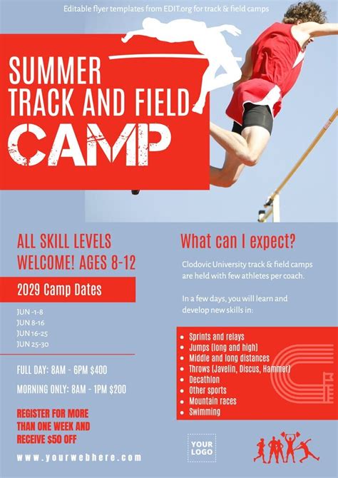 Track and Field Flyer Template 6