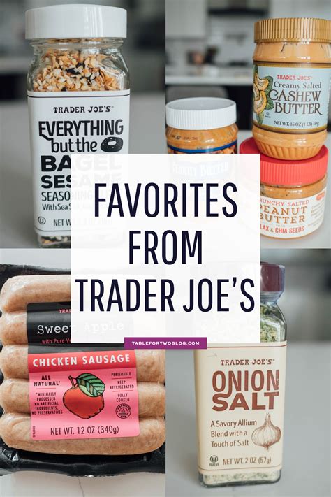 Eligible food items at Trader Joe's