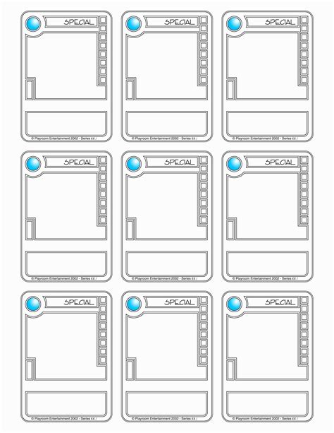 Trading Card Template Design