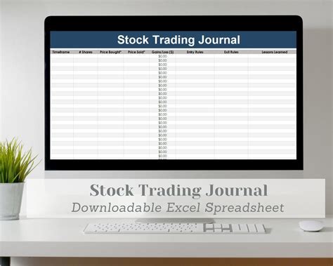 Trading Journal Excel Template