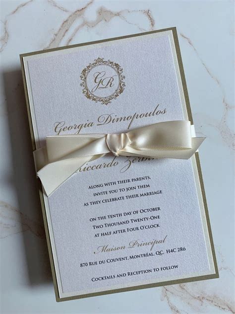 Traditional Elegance Wedding Invitation