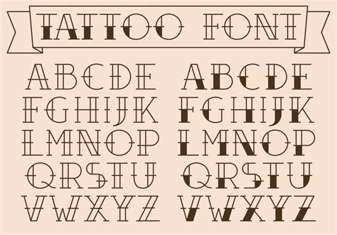 Traditional Fonts Tattoos