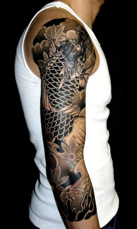 Traditional Japanese tattoo sleeve design