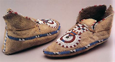 Traditional Moccasin Designs from Various Tribes