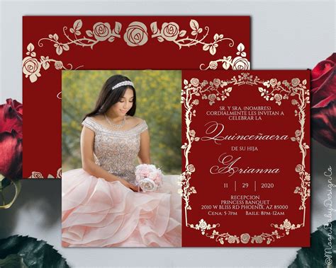 Traditional Quinceanera Invitation