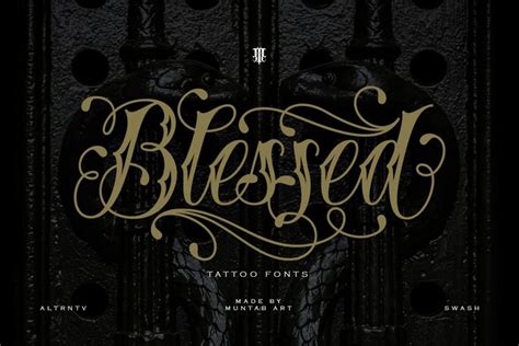 Traditional Tattoo Fonts Example