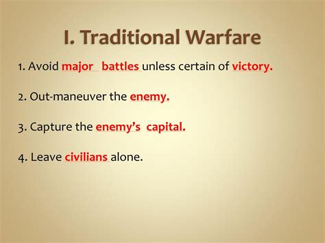 Traditional Warfare Acronyms