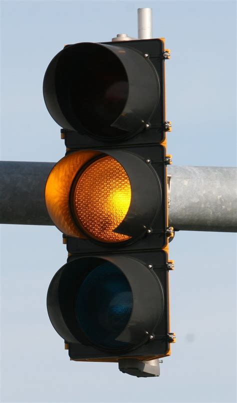 Yellow Traffic Light