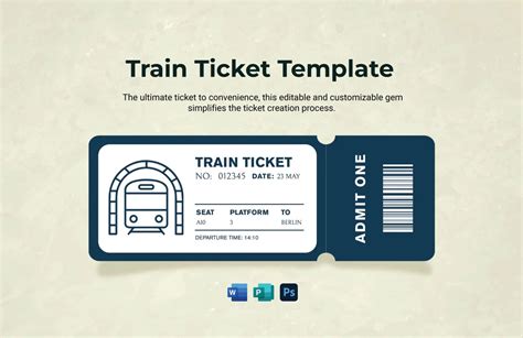 Train Ticket Template