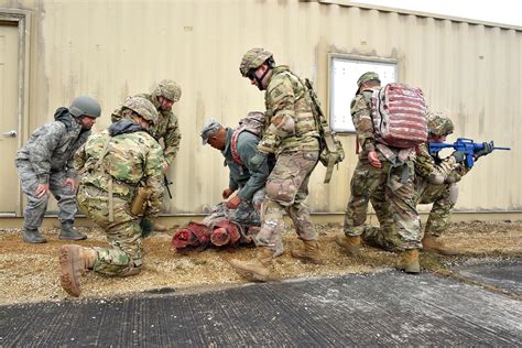 Combat medics in training