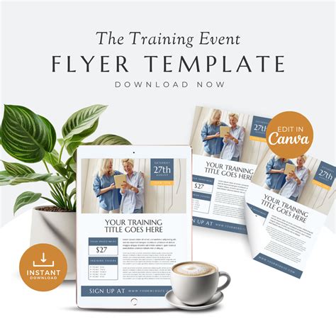 Training conference flyer template