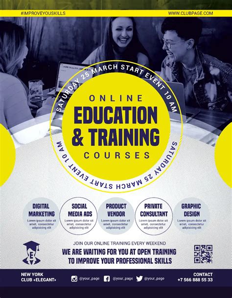 Training event flyer template