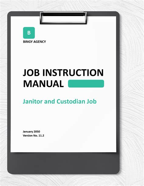 Training manual template in Google Docs