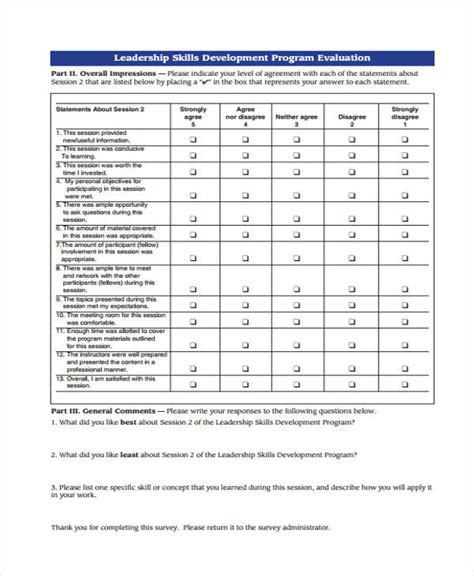 Training Program Evaluation